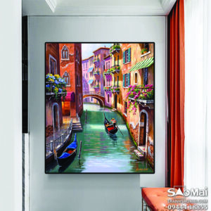 Tranh phố cổ Châu Âu - CA7