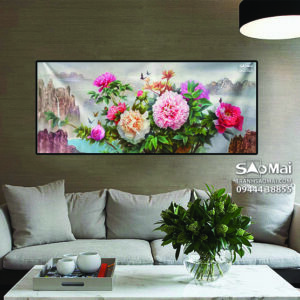 Tranh Hoa mẫu đơn - MĐ14