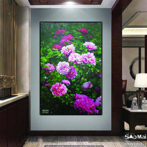 Tranh Hoa mẫu đơn - MĐ16