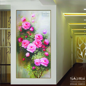 Tranh Hoa mẫu đơn - MĐ22