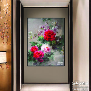Tranh Hoa mẫu đơn - MĐ36