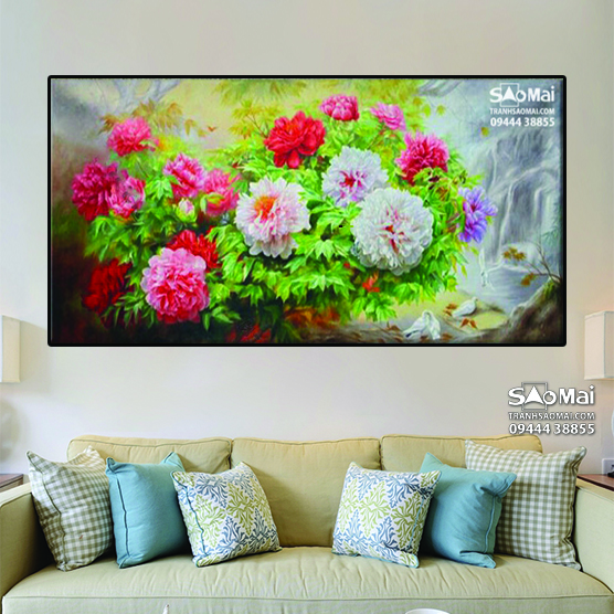 Tranh Hoa mẫu đơn - M4