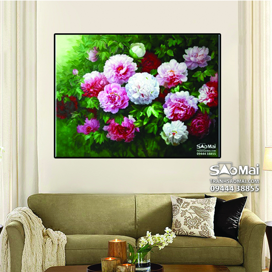 Tranh Hoa mẫu đơn - MĐ31